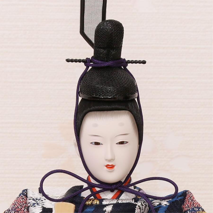 雛人形 収納飾り コンパクト うるはし雛 芥子親王 金屏風 木製 収納