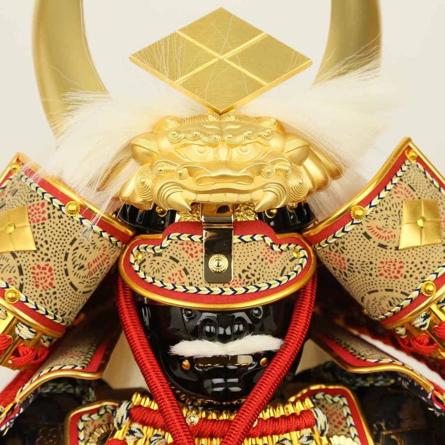 新品 五月人形 鎧飾り 武田信玄公 6号 面取り 黒檀塗ガラスケース 端午の節句 こどもの日 五月人形 初節句 大越忠保作 鎧 鎧兜 鎧飾り 武田信玄 子供の日