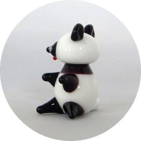 ぱぱんだ　ガラス細工　ミニチュア ガラス細工 動物 ぱんだ インテリア雑貨 ミニチュア 置物