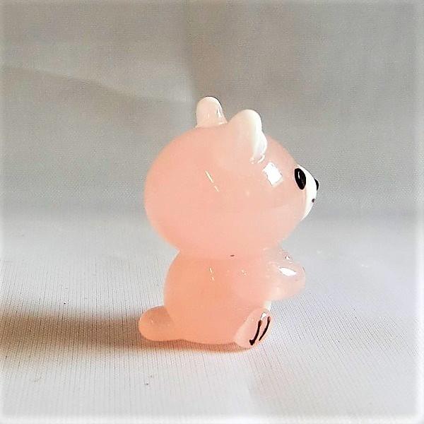ガラス細工 動物 熊 インテリア雑貨 ミニチュア 置物【クマちゃん