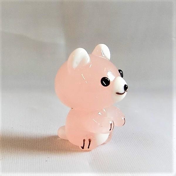 ガラス細工 動物 熊 インテリア雑貨 ミニチュア 置物【クマちゃん