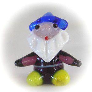 ガラス細工 こびと ミニチュア インテリア雑貨 置物【森の小人