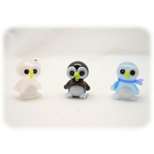ガラス細工 水族館 海 インテリア雑貨 ミニチュア 置物【ペンギン