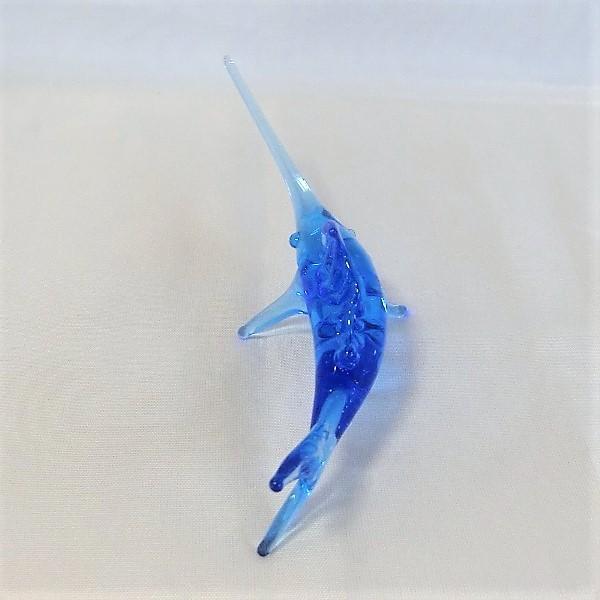 ガラス細工 水族館 海 魚 インテリア雑貨 ミニチュア 置物【カジキ