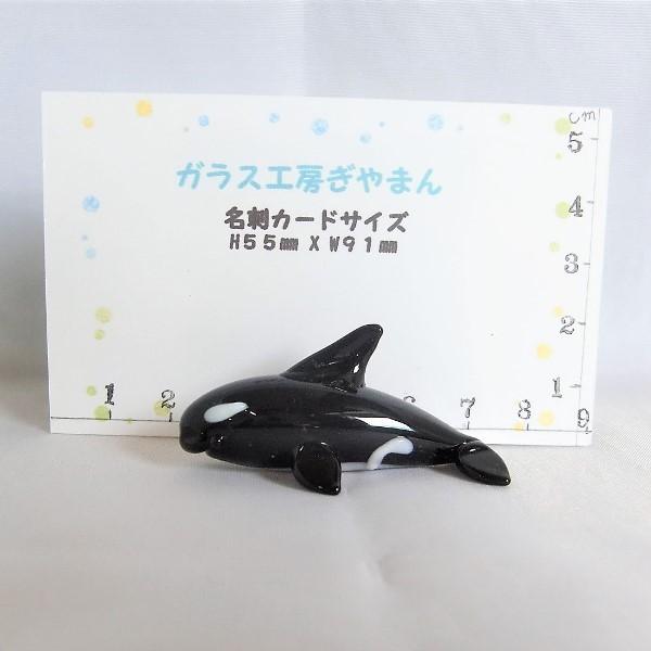 ガラス細工 水族館 海 魚 インテリア雑貨 ミニチュア 置物【オルカくん