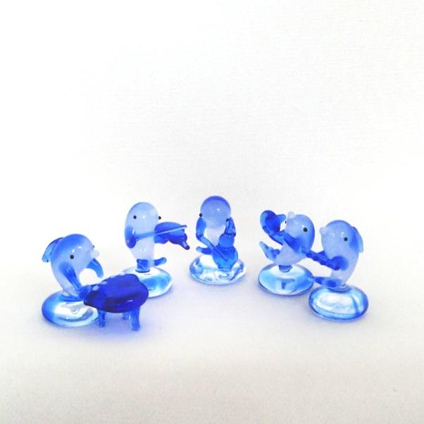ガラス細工/イルカ/水族館/海/インテリア雑貨/ミニチュア/置物【イルカ