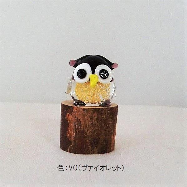 ガラス細工 鳥 ふくろう インテリア雑貨 ミニチュア 置物【フクロウ