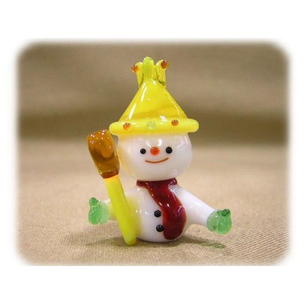 ガラス細工/クリスマス【スノーマン】 : ガラス工房ぎやまん2 - 通販