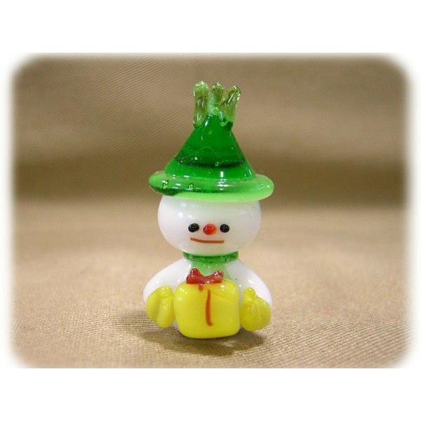 ガラス細工/クリスマス【スノーマン】 : ガラス工房ぎやまん2 - 通販