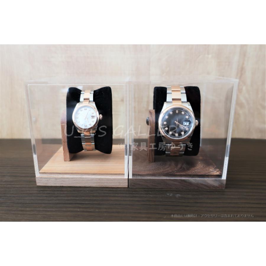 腕時計ケース 高級 木製 国産 ウォッチケース 高品質アクリルを使用