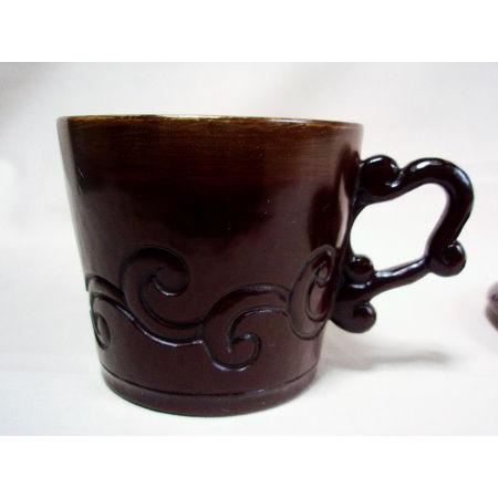 鎌倉彫 コーヒーカップ 屈輪文 : 鎌倉彫廣堂 - 通販 - Yahoo