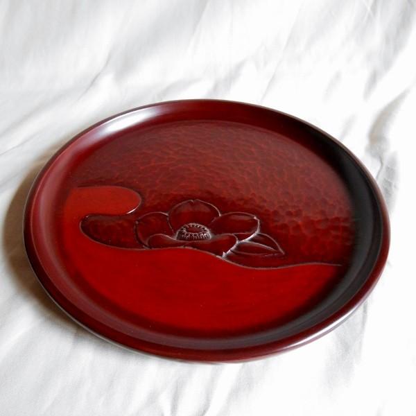 鎌倉彫 丸盆 八寸 雲に椿 : 鎌倉彫廣堂 - 通販 - Yahoo!ショッピング