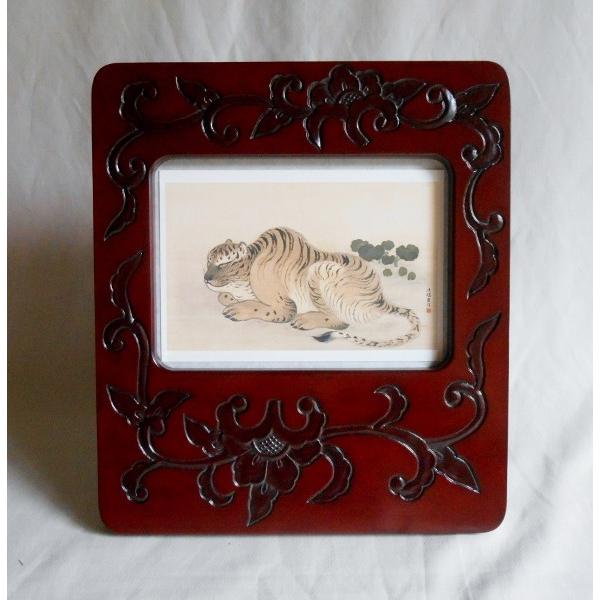 鎌倉彫　写真立て　揚雅堂　21.7×16.6㎝　化粧箱入未使用 鎌倉彫の鎌倉彫 短冊掛・色紙掛・掛鏡 | 鎌倉彫陽雅堂 公式オンライン