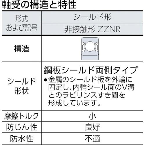 NTN　B　中形ボールベアリング　6219ZZNR