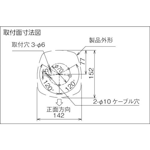 パトライト　LED信号灯付き電子音報知器　LKEH202FA-RY