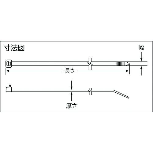 パンドウイット　ナイロン結束バンド　耐熱性黒　PLT2M-M30