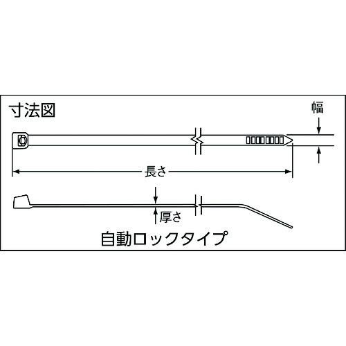 パンドウイット　ポリプロピレン結束バンド　PLT4S-M109