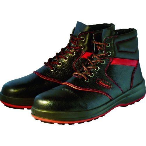 シモン 安全靴 編上靴 SL22-R黒／赤 25.0cm SL22R-25.0 3043