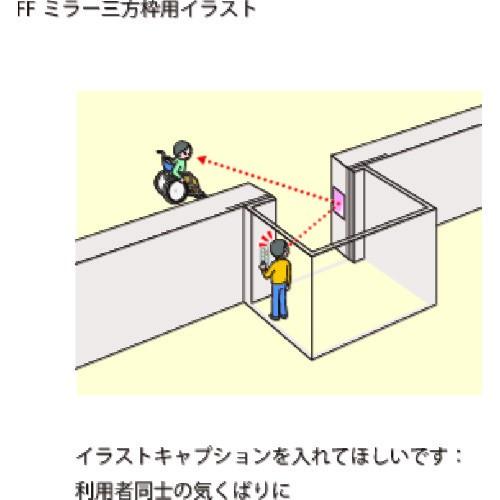 コミー FFミラーEVE<三方枠用> 傾斜角0~10度 FVL16A2133|kouei-sangyou|03
