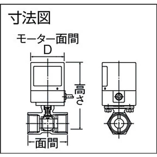 キッツ　小型電動バルブ　EA100UTE25A