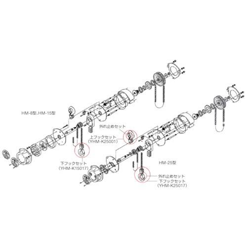 象印 HM-80kg 150kg 250kg用外れ止めセット YHM-K25003 3098 : 晃栄産業 Yahoo!店 - 通販 ...