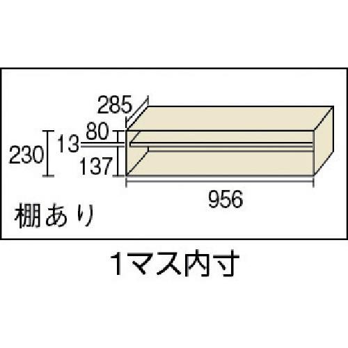 TRUSCO　オープンシューズケース　3段　1006X300XH850　NPL3