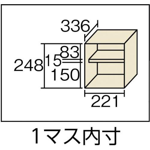 TRUSCO　シューズケース　24人用　900X380XH1700　透明　SC-24PC