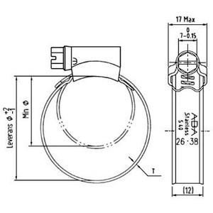 ABAオリジナル ホースバンド 12mm SUS304 19-28Φ用｜kouei-sangyou｜02