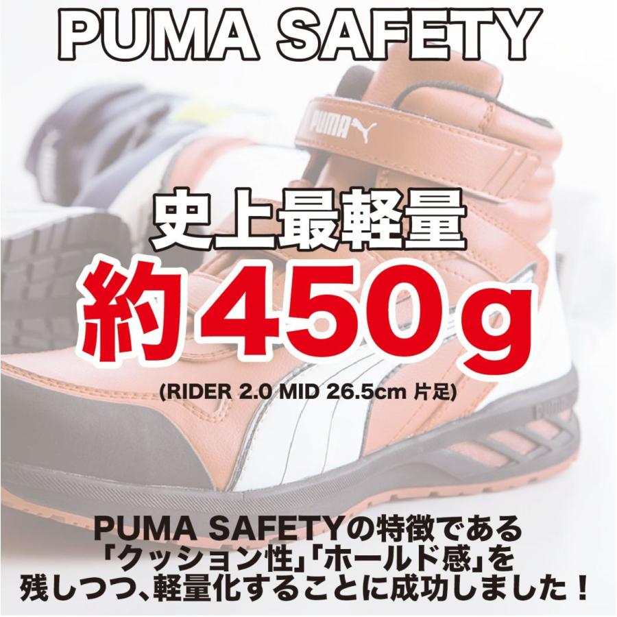 プーマ 安全靴 ハイカット PUMA  ライダー RIDER 2.0 ミッド 5カラー 新作 マジックテープ 25.0〜28.0cm 3E 耐熱 耐油｜kouei-sangyou｜08