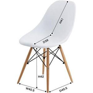 ダイニングチェア パーソナルチェア 幅47cm ブラック 2脚セット 木製 スチール カフェチェア リビング 在宅ワーク 店舗_5