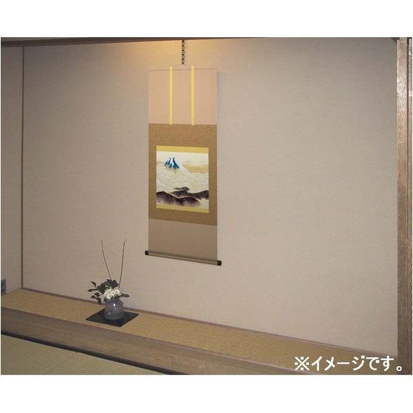 〔 横山大観生誕150年 〕 富士図 富士絵画 高精彩特色技術絵 横山大観 霊峰富士 掛軸 尺五 霊峰不二_2