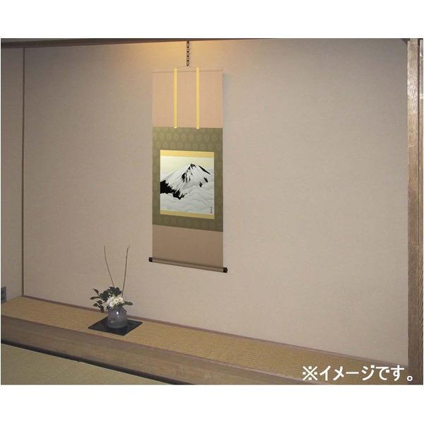 〔 横山大観生誕150年 〕 富士図 富士絵画 高精彩特色技術絵 横山大観 霊峰富士 掛軸 尺五 冨士聳ゆ_2