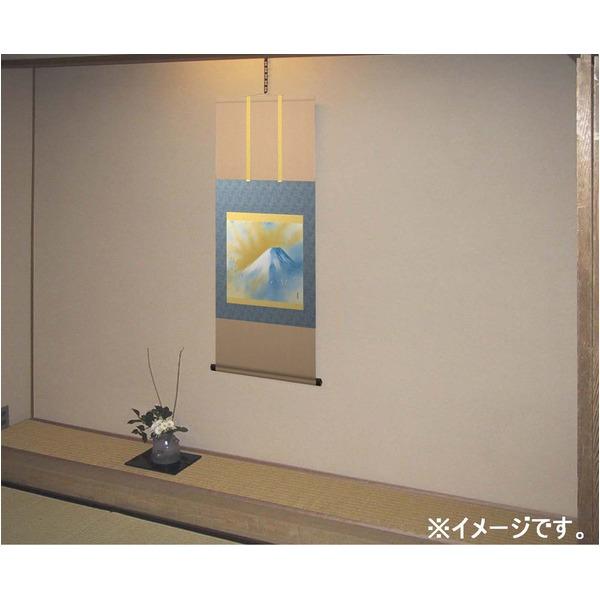 〔 横山大観生誕150年 〕 富士図 富士絵画 高精彩特色技術絵 横山大観 霊峰富士 掛軸 尺五 霊峰飛鶴_2