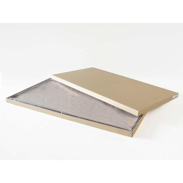 〔 長方形額 〕 木製額 隅丸木製長方形額 900×450mm ブラウン 縦横兼用額 色褪せ劣化防止アクリル仕様 日本製 額 額縁 フレーム_1