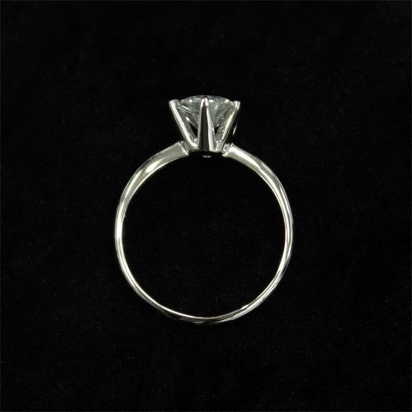 【超美品】 プラチナPt900 1.0ct一粒ダイヤリング 指輪 (鑑別書付き） 15号 【YWU2317513725】(82460円)