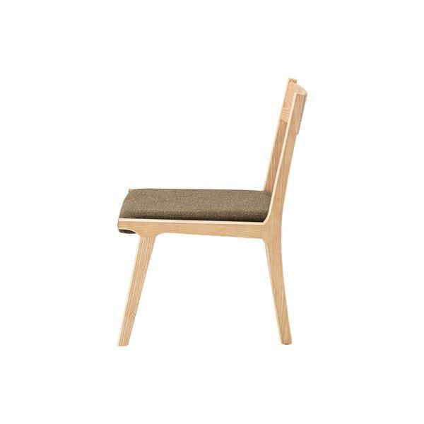 (まとめ) ダイニングチェア 約W48×D55×H70×SH37cm ブラウン 完成品 〔×2セット〕_1