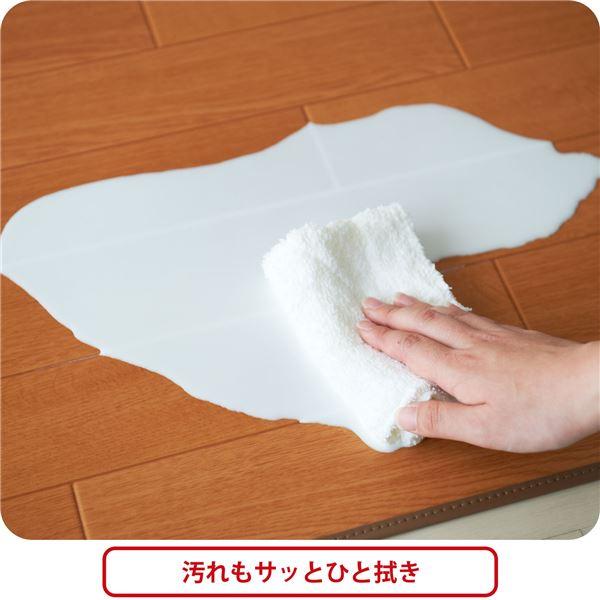 アキレス 滑り止めつき クッションフロアラグマット ライトブラウン 182×180cm_2