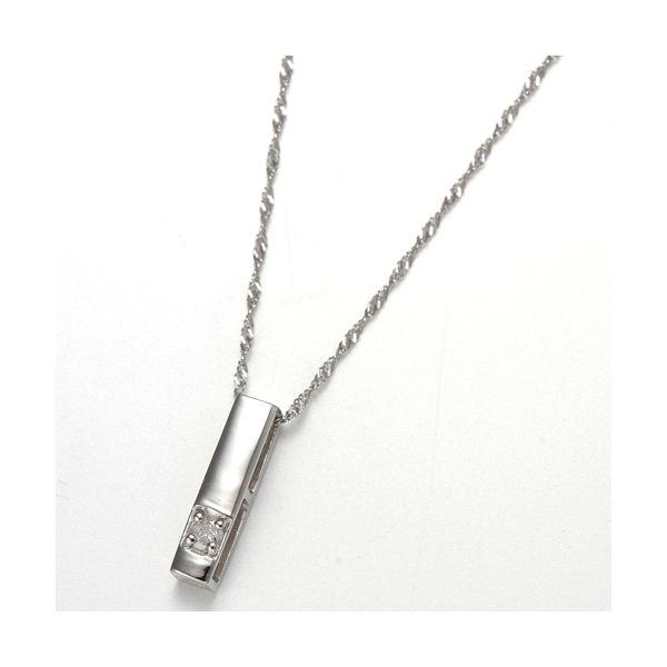 0.1ct　純プラチダイヤモンドリバーシブルペンダント/ネックレスの画像