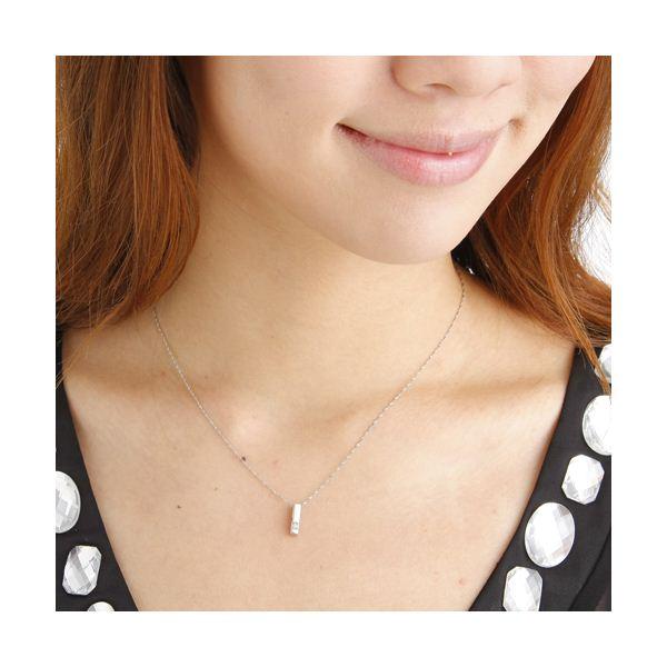 0.1ct　純プラチダイヤモンドリバーシブルペンダント/ネックレスの画像