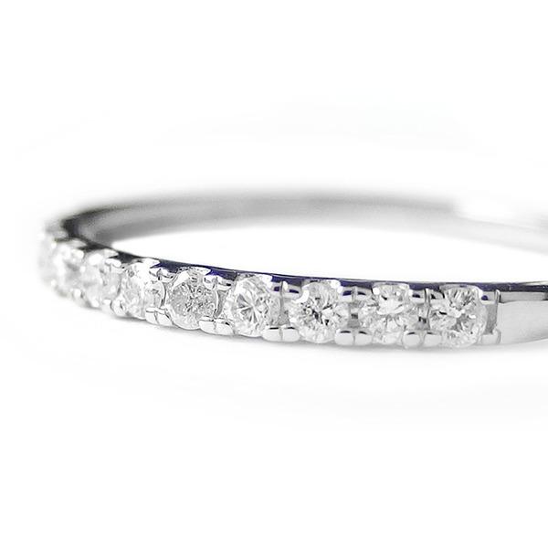 ダイヤモンド リング ハーフエタニティ 0.15ct 15号 プラチナ Pt950 0.15カラット シンプル 細身 エタニティリング 指輪の画像