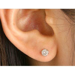 Pt900 ブラウン ダイヤモンドピアス 0.5ct プラチナの画像