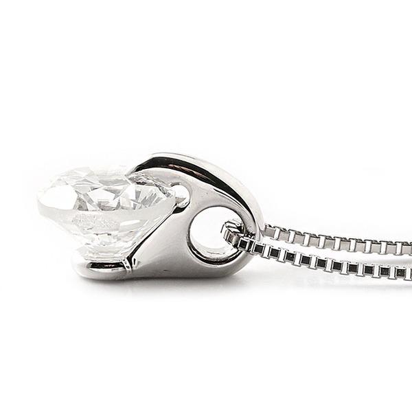 ダイヤモンドペンダント/ネックレス 一粒 1カラット プラチナ Pt900 大粒 1ct 照り重視 ダイヤネックレス 一点留 Hカラー SI2 Good 鑑定書付き_1