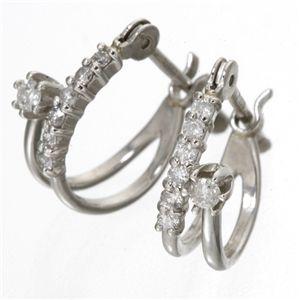Pt ダイヤモンドピアス エタニティピアス プラチナの画像