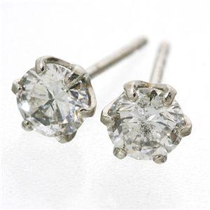PT900 計0.5ct大粒ダイヤモンドピアス 一粒（プラチナ）144908の画像