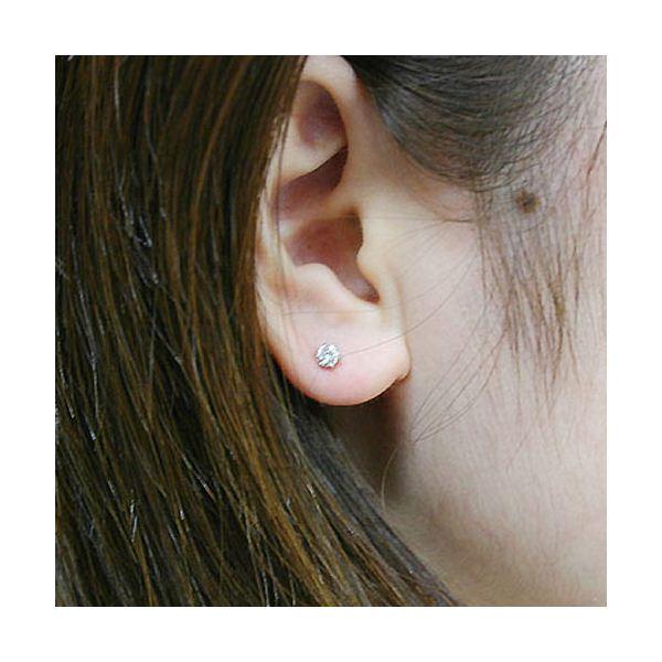 Pt0.2ct ダイヤモンドピアス プラチナ 110621の画像