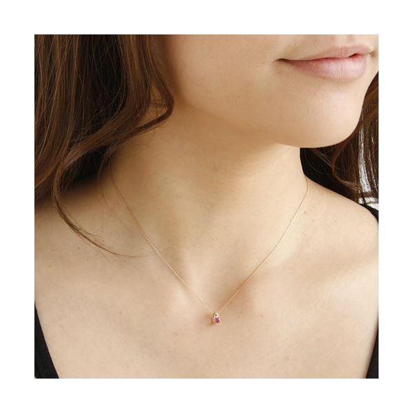 amelie mon chouchou Priere K18 誕生石ベビーリングネックレス （8月）ペリドットの画像
