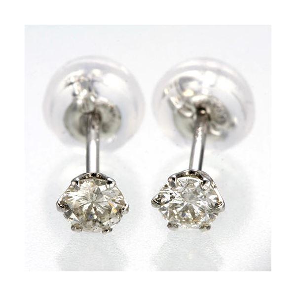 PT900／0.24ctダイヤモンドピアス プラチナの画像