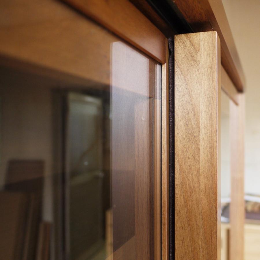 背の低い食器棚 80 / カップボード ダイニング収納 シックな北欧