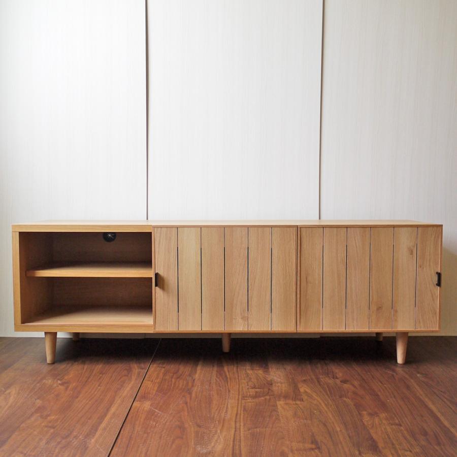 ナチュラルなテレビボード 150 / 引き戸のテレビ台 北欧 ナチュラルなテレビボード 150 / 引き戸のテレビ台 北欧