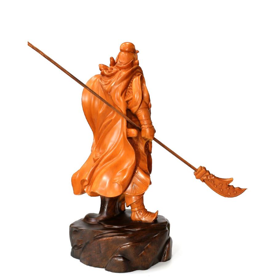 置物 関羽 三国志 樹脂製 風水 アイテム 彫刻風 商売の神様 開運